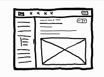 Wireframe sketch